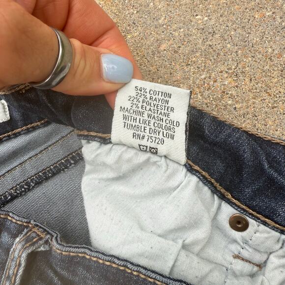 Daytrip Lynx Skinny Jeans Distressed Front Stretch 26R - Picture 5 of 9